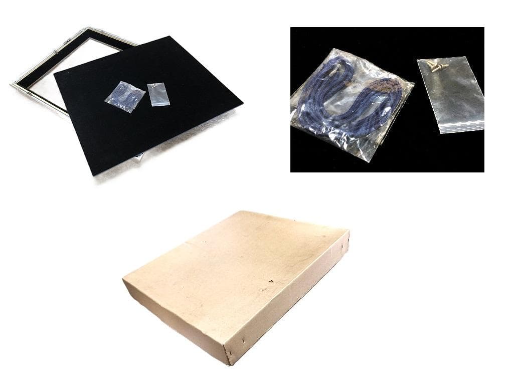 【 三岸節子「花」】　キャンバスF8　肉筆油彩　画廊シール　アルミ額