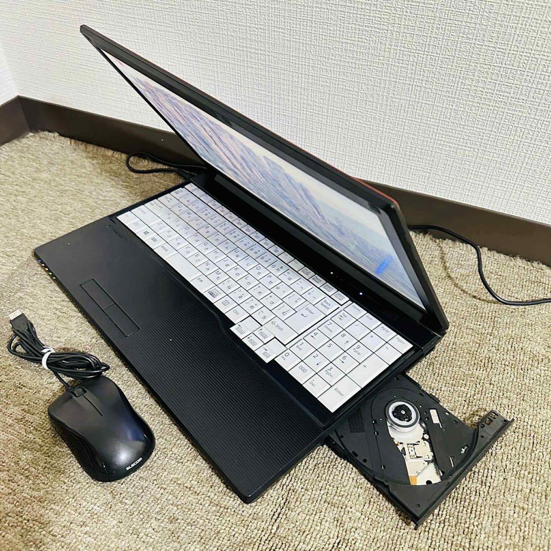 S176 Fujitsuノートパソコンi5メモリ8G高速Window11オフィス