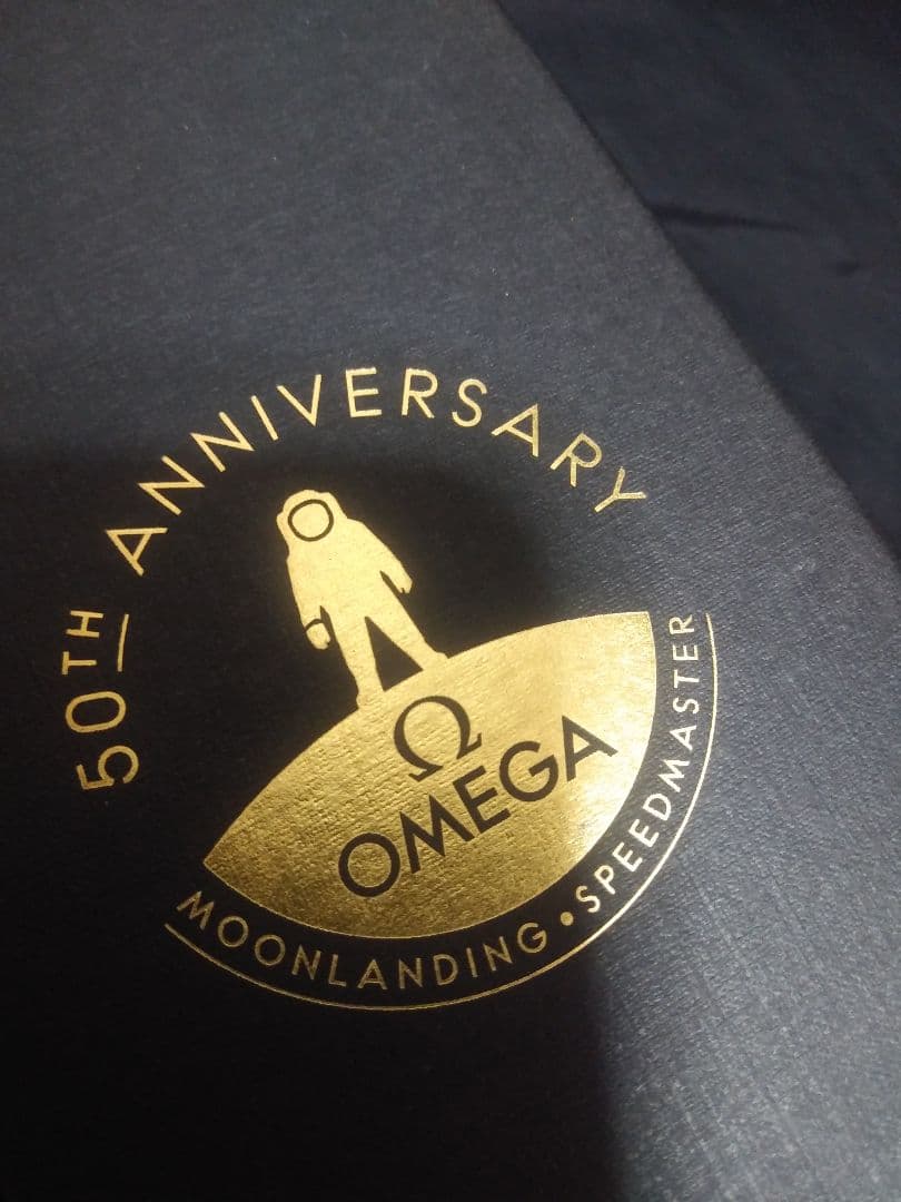 OMEGA 50周年 アニバーサリー ゴールドフィギア　約15cmビックサイズ