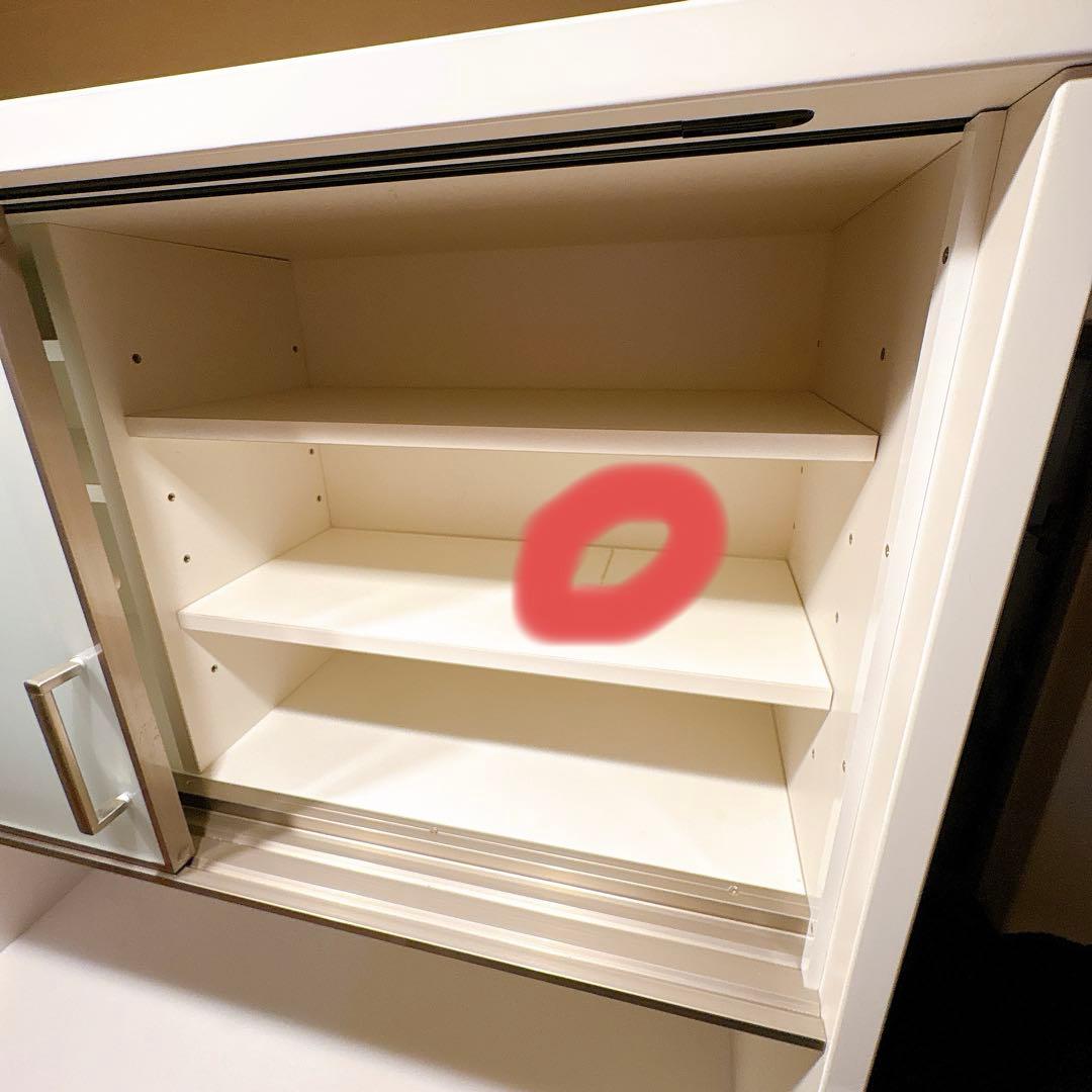 〜3/20まで　ニトリ　120cm ホワイト 食器棚 キッチンボード