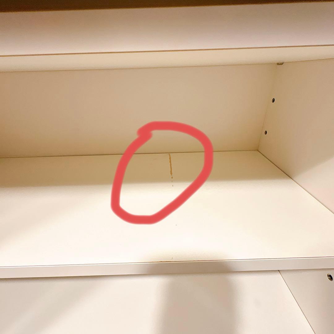 〜3/20まで　ニトリ　120cm ホワイト 食器棚 キッチンボード