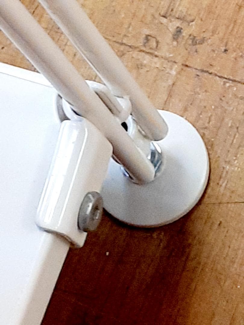 J【中古品】無印良品　スチールユニットシェルフ　ホワイト　カゴ付き