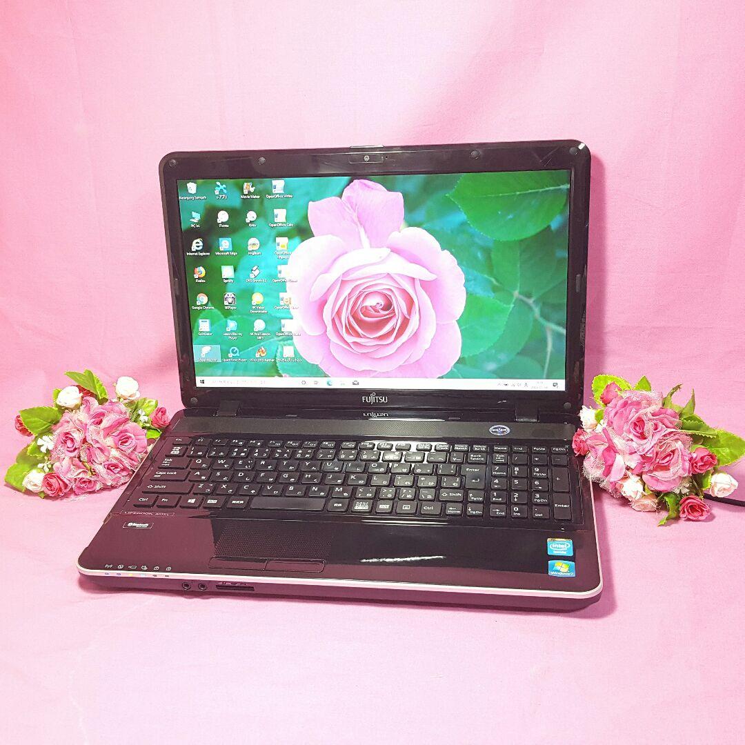 ❇富士通❇最新Win10❇大容量❇高速メモリ4G❇カメラ搭載❇Bluetooth