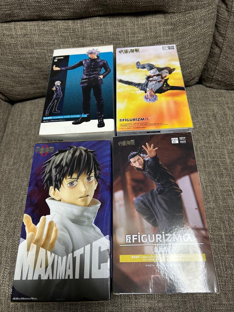 呪術廻戦　五条悟　覚醒五条悟　夏油傑　乙骨憂太　フィギュア4体セット