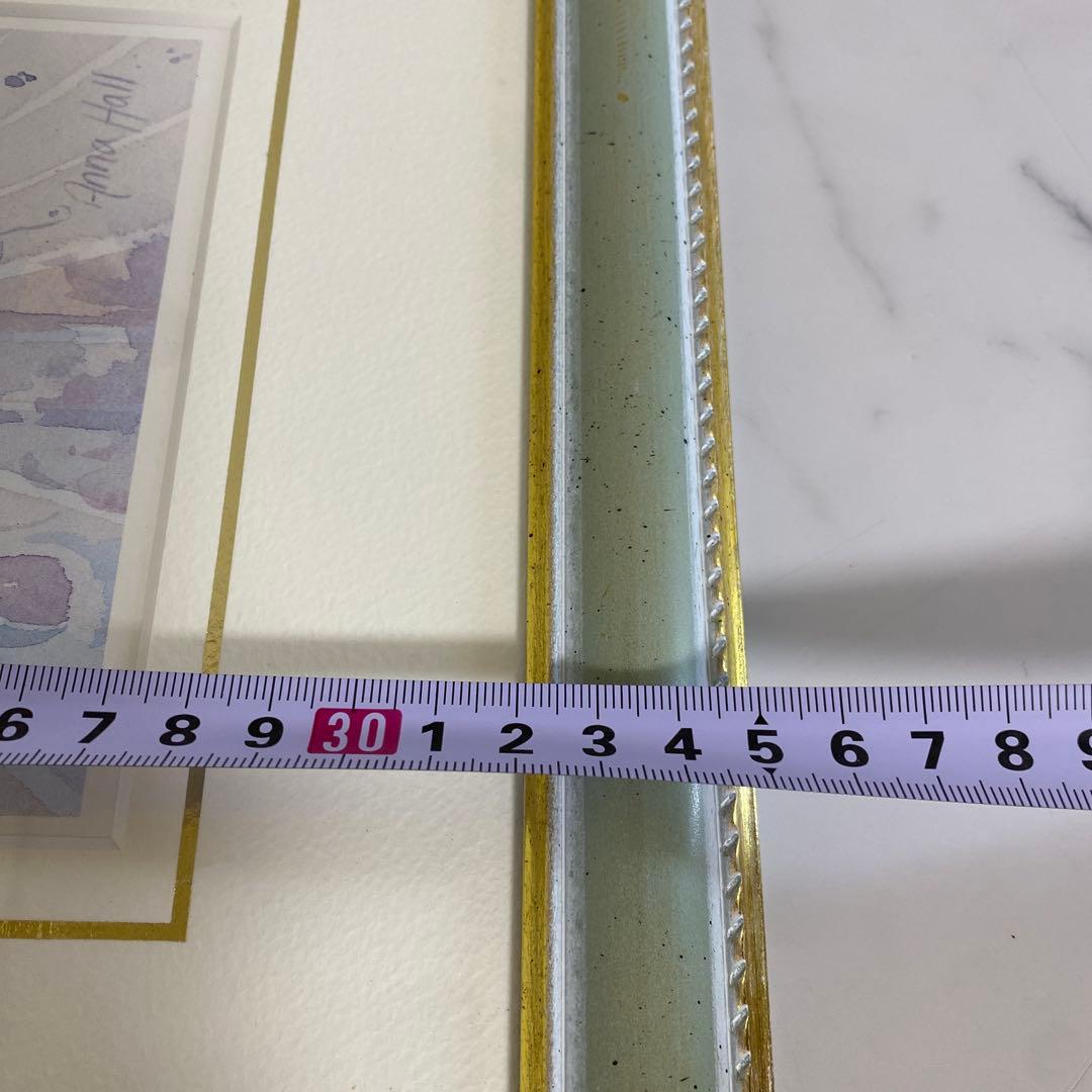 Anna Hall アンナホール　花さし　アート作品 リトグラフ