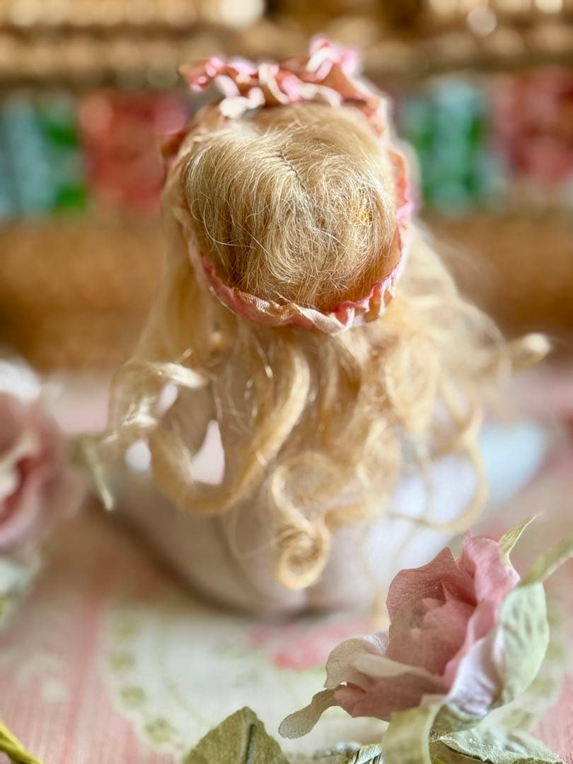 アンティーク　ミニョネット　ドール　オールビスク