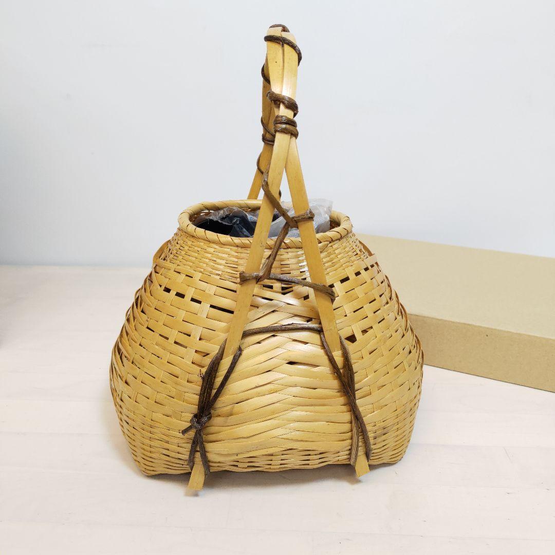 茶道具 花籠（はなかご） 本宗全籠 手なし 宗全好写 (上塗竹入子) 花入