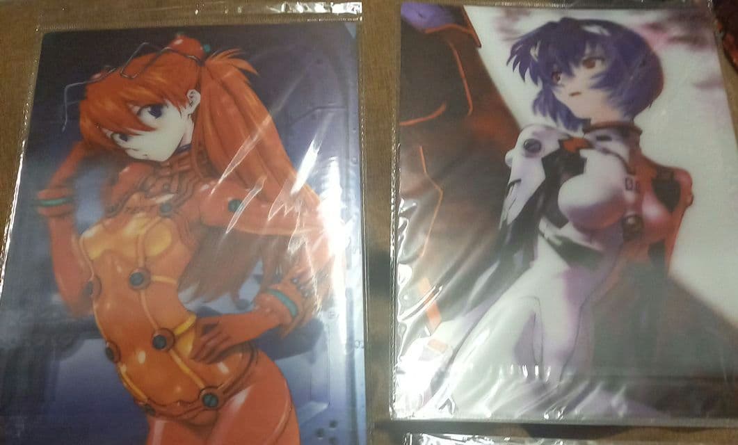 レア☆新世紀エヴァンゲリオン☆A４クリアファイルセット☆3D☆両面プリント♪