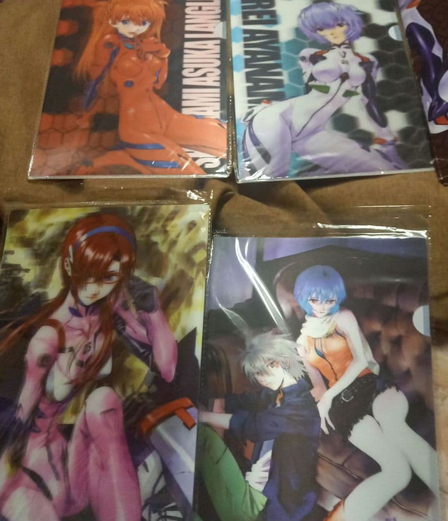 レア☆新世紀エヴァンゲリオン☆A４クリアファイルセット☆3D☆両面プリント♪