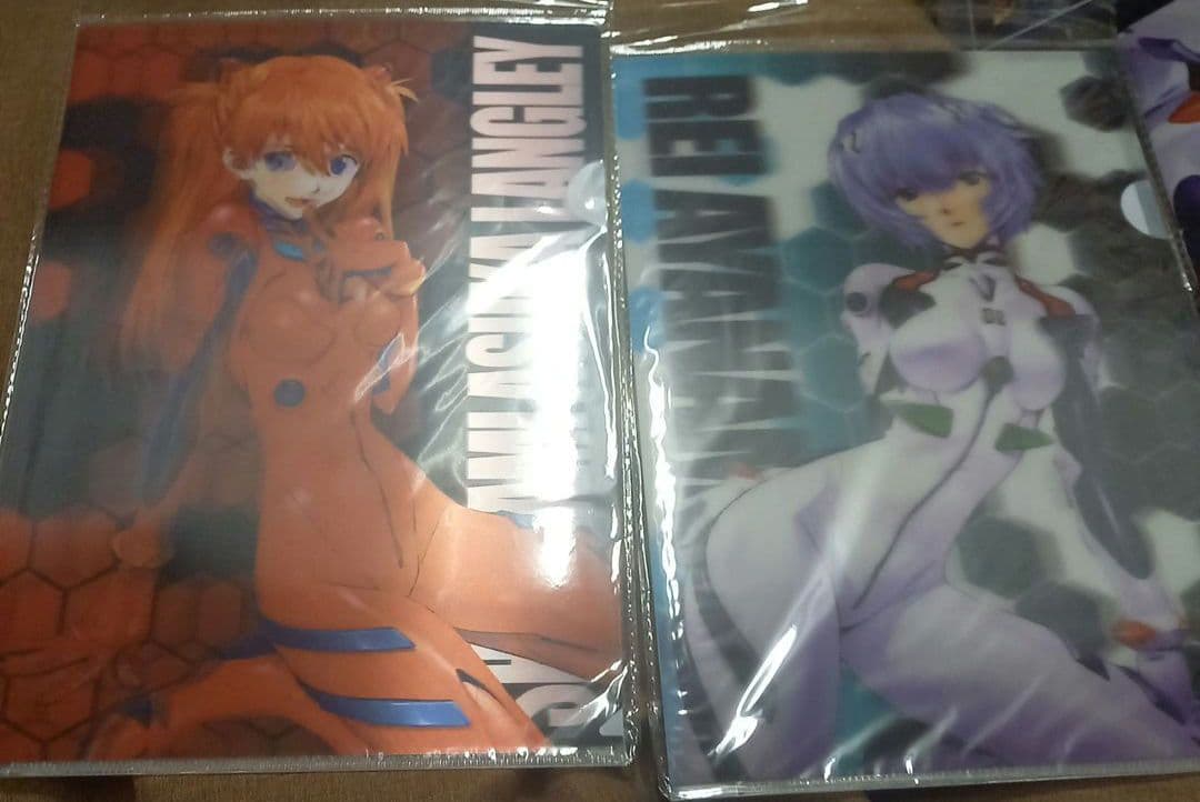 レア☆新世紀エヴァンゲリオン☆A４クリアファイルセット☆3D☆両面プリント♪