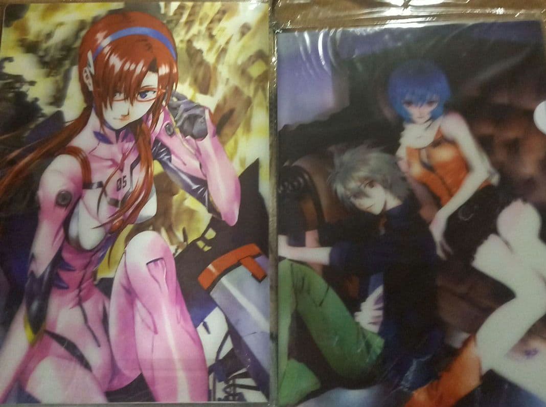 レア☆新世紀エヴァンゲリオン☆A４クリアファイルセット☆3D☆両面プリント♪