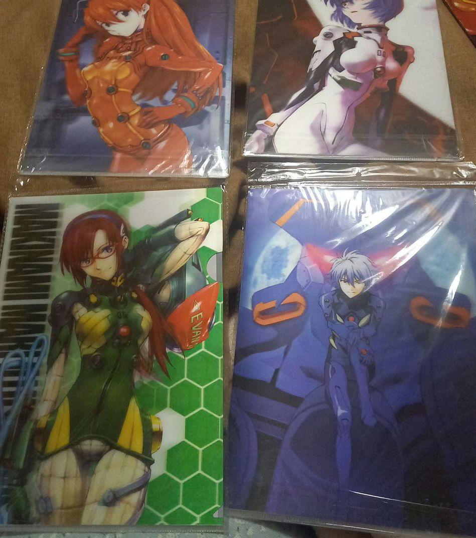 レア☆新世紀エヴァンゲリオン☆A４クリアファイルセット☆3D☆両面プリント♪