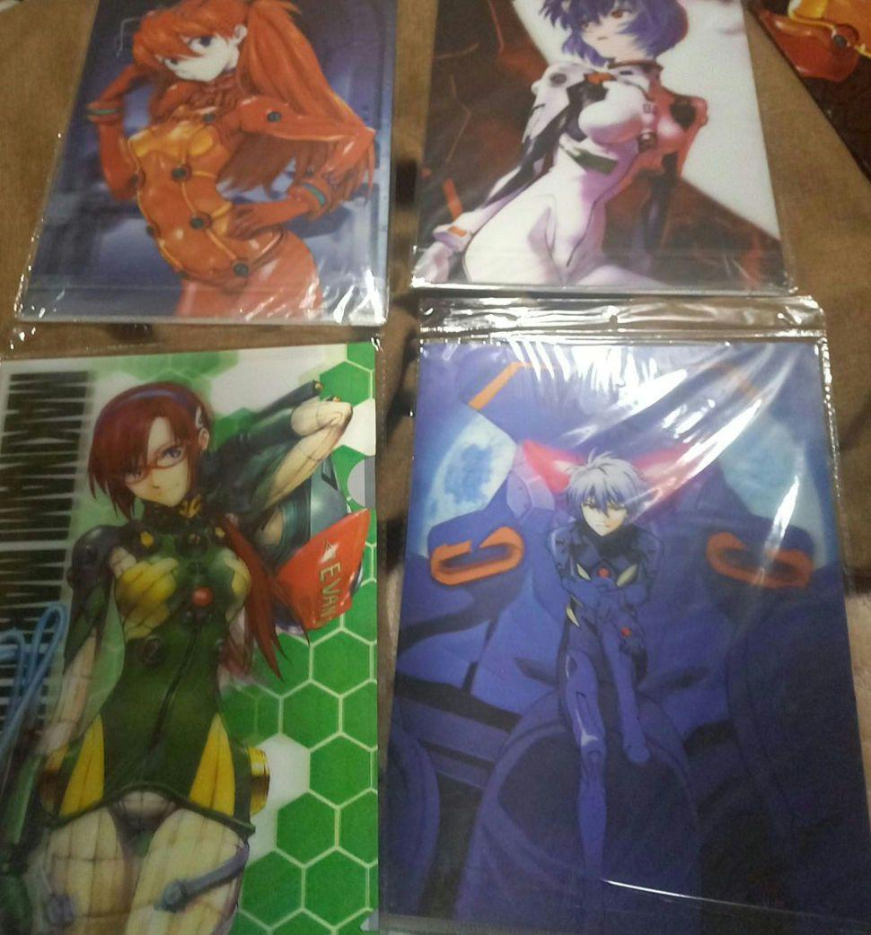 レア☆新世紀エヴァンゲリオン☆A４クリアファイルセット☆3D☆両面プリント♪