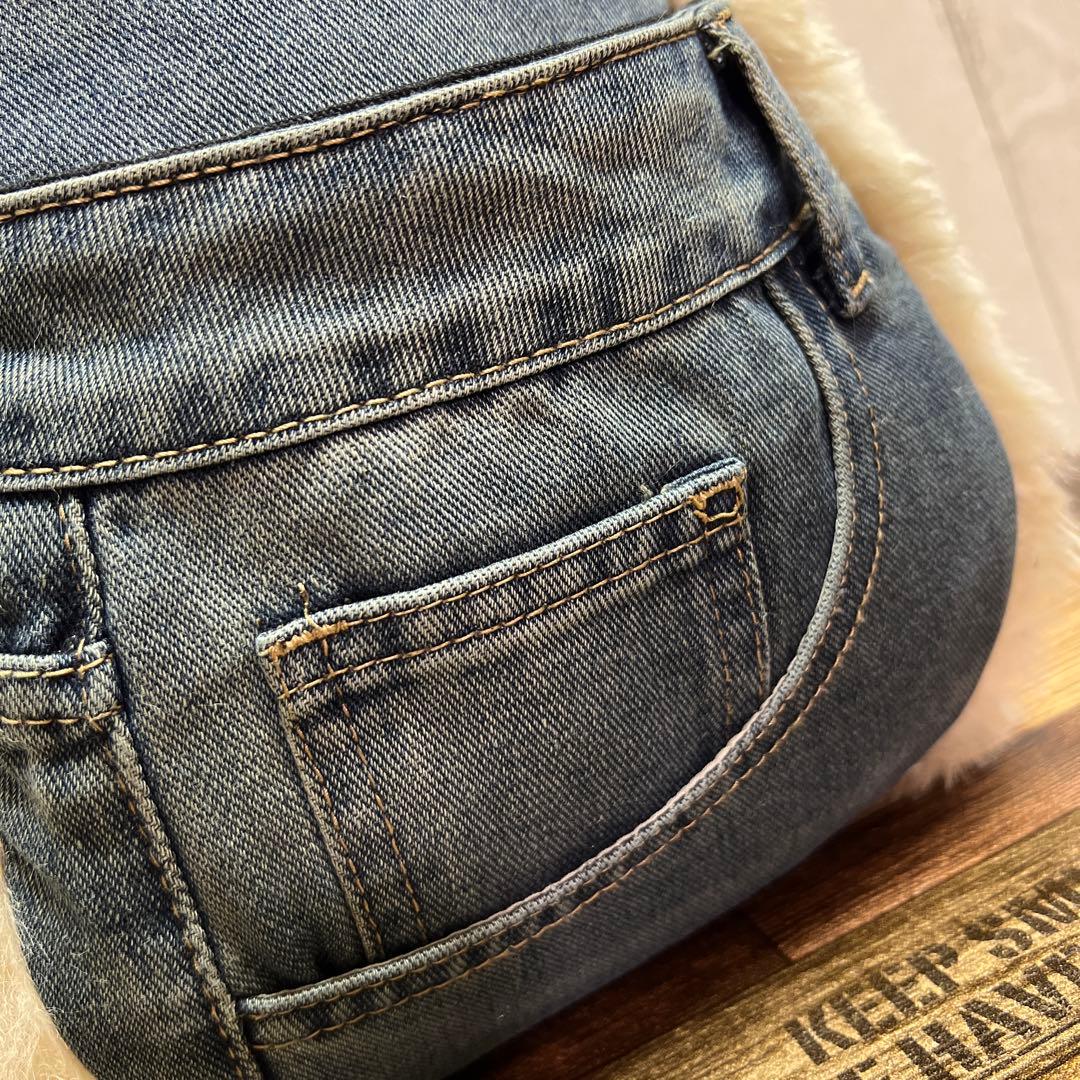 ふんわりトートバッグ▸︎▹︎デニムリメイク レオパ▸︎▹︎ハンドメイド