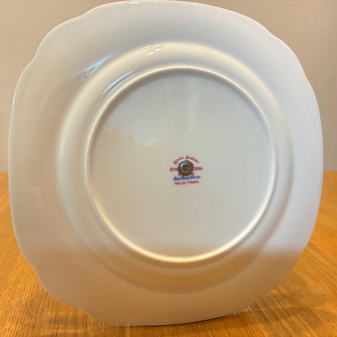 ロイヤルアルバート プチポワン ケーキスタンド 2段式 英国ヴィンテージ