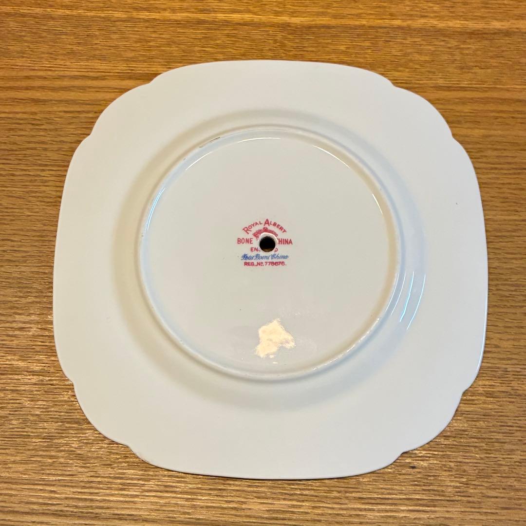 ロイヤルアルバート プチポワン ケーキスタンド 2段式 英国ヴィンテージ