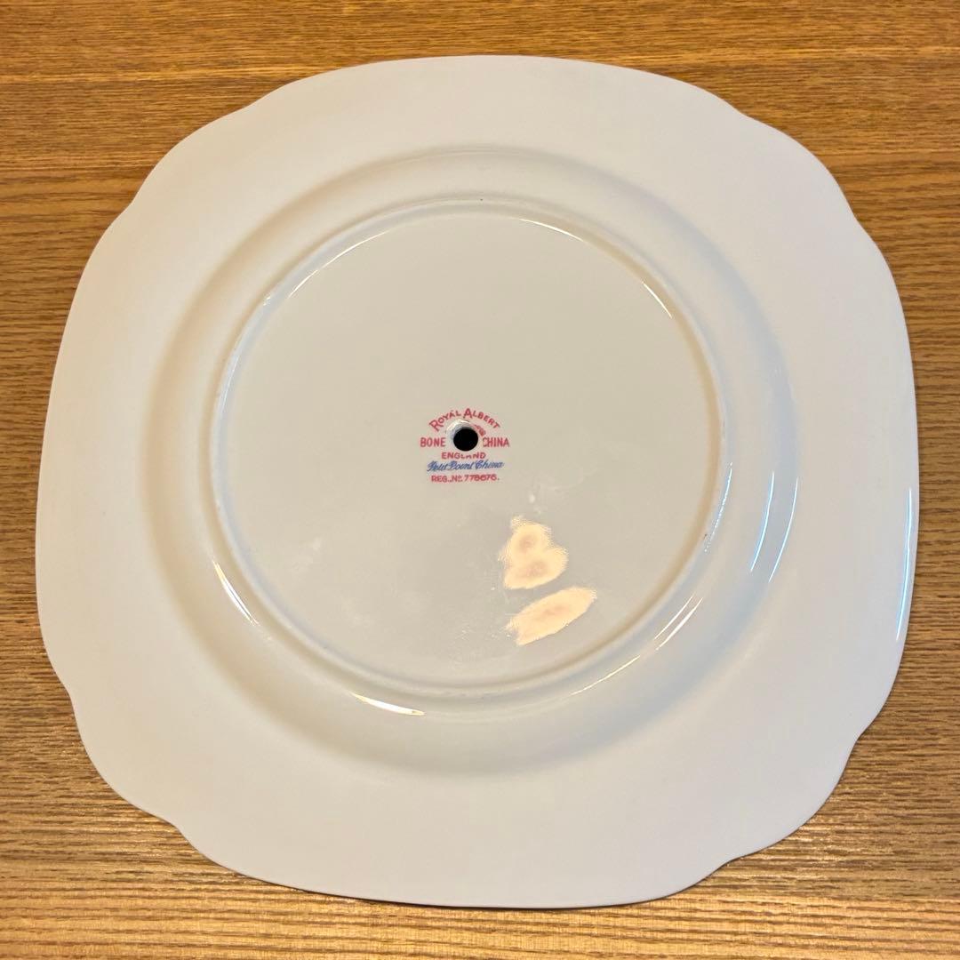 ロイヤルアルバート プチポワン ケーキスタンド 2段式 英国ヴィンテージ