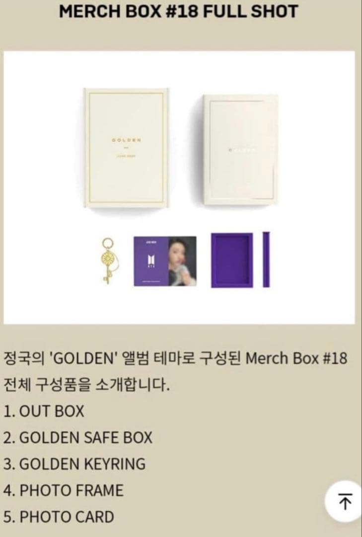 BTS ファンクラブ Merch box 18 ジョングク Jung Kook