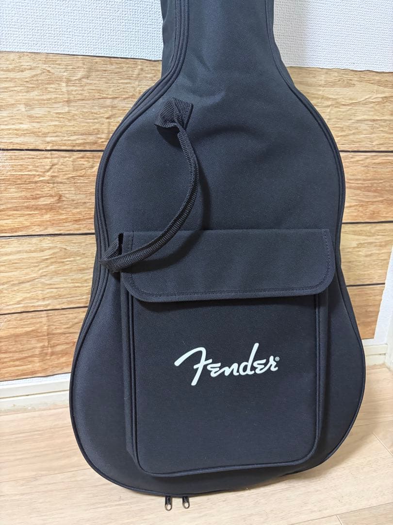 Fender 左利き、レフティ、アコースティックギター 専用ケース、付属品諸々