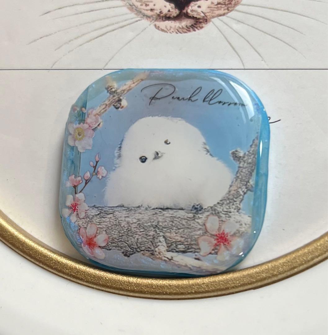 レジンヘアゴム春だよ♪シマエナガさん