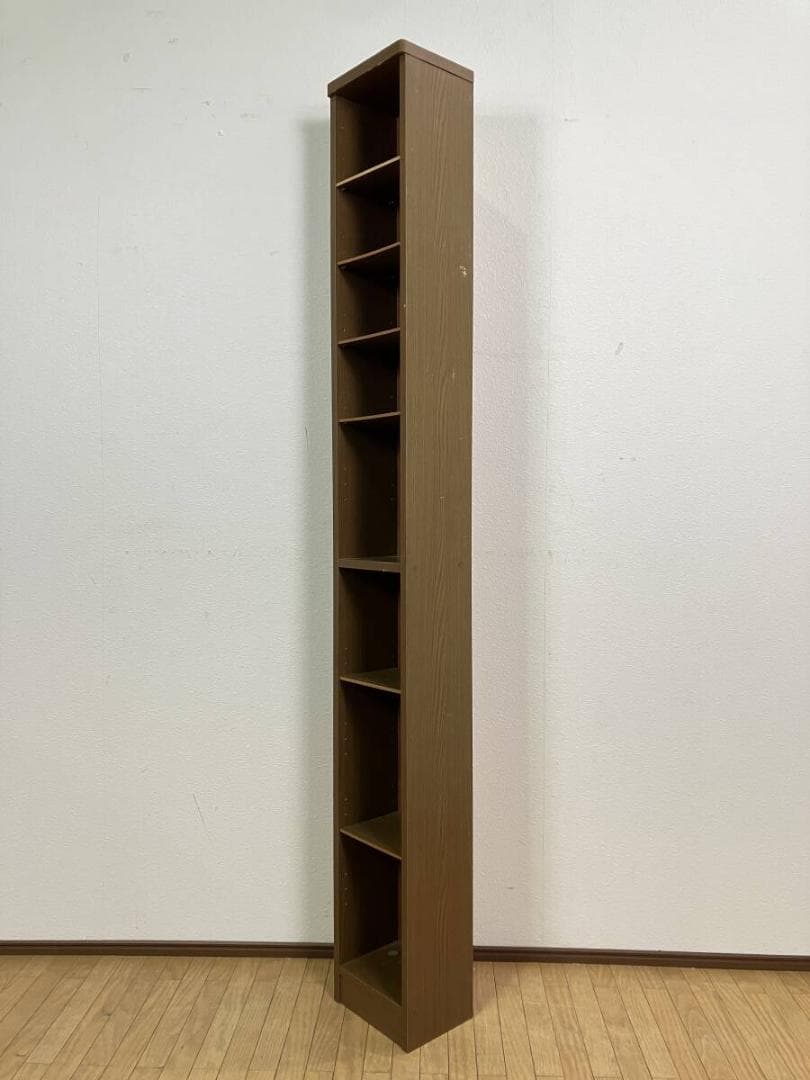 隙間収納 CD DVD ブックシェルフ ディスプレイラック 本棚 キャビネット