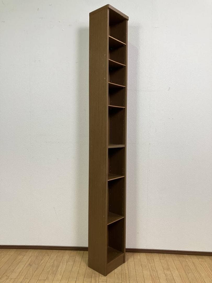 隙間収納 CD DVD ブックシェルフ ディスプレイラック 本棚 キャビネット