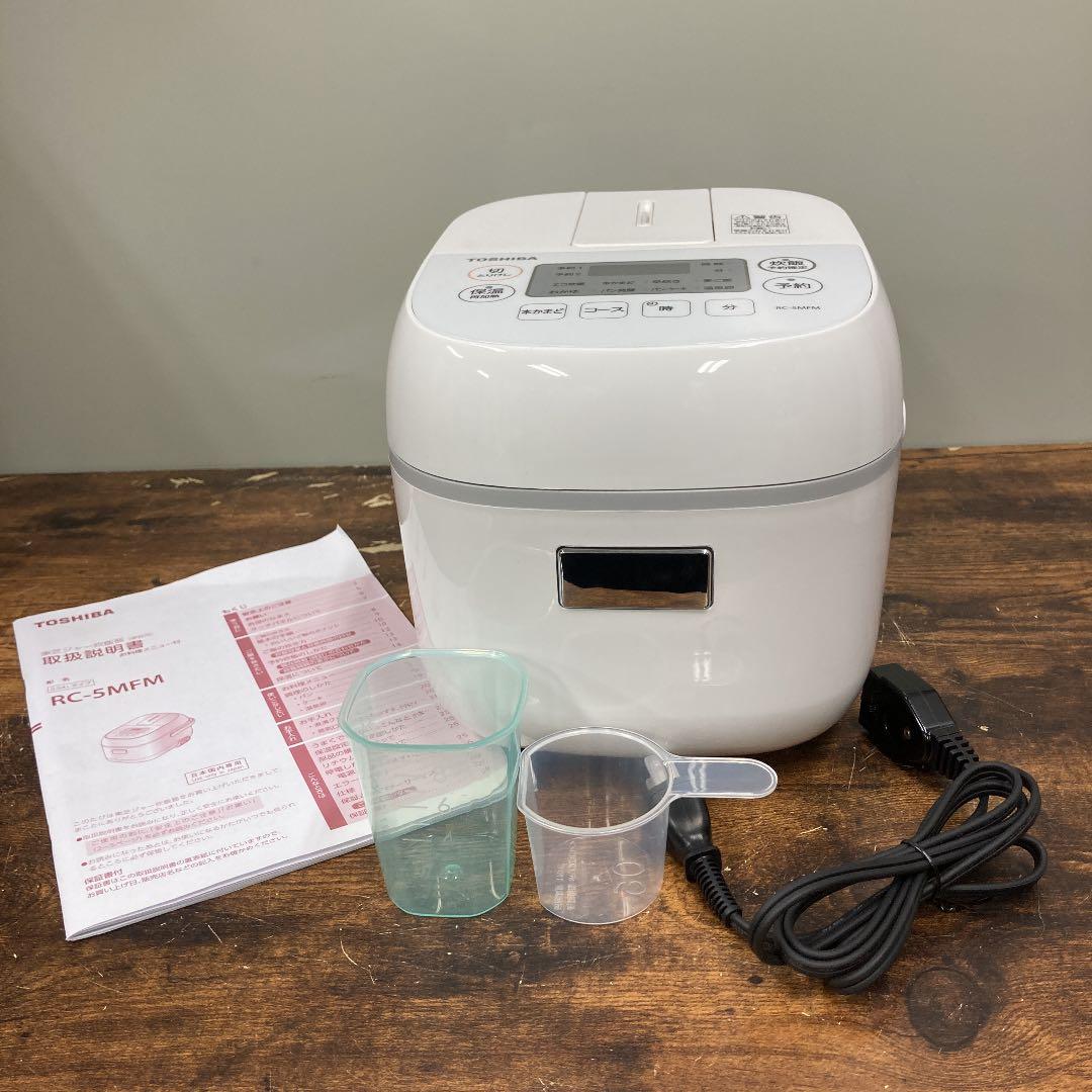 TOSHIBA ジャー炊飯 RC-5MFM(W)『2021年製』