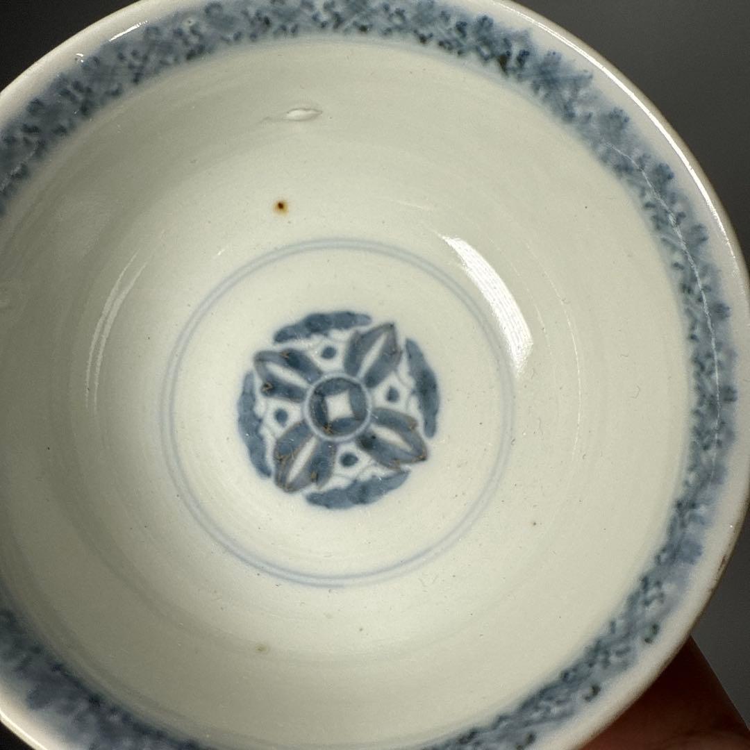 幕末～明治期　色絵鶴亀文様蓋物　五客　納箱付　料理屋　古器を楽しむ　金襴手　赤絵