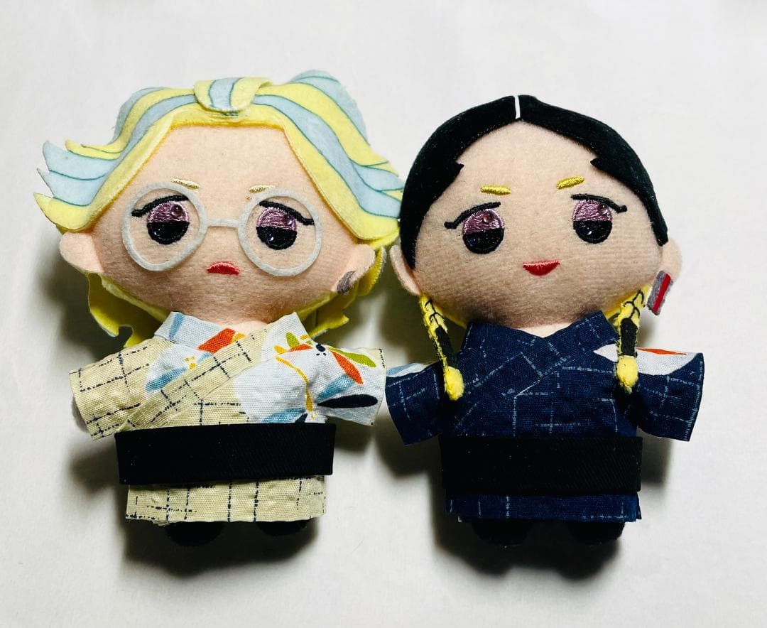 ぬい服：とんぼ模様の浴衣(10cm・12cm・ちびぐるみ・にじぱぺ・ちみけも)