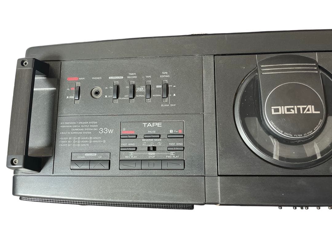 SHARP CDラジカセ QT-73CD ステレオダブルカセット ジャンク