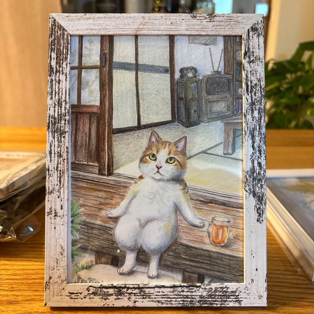 ナポリタンを食べるねこ様＆縁側のねこ様