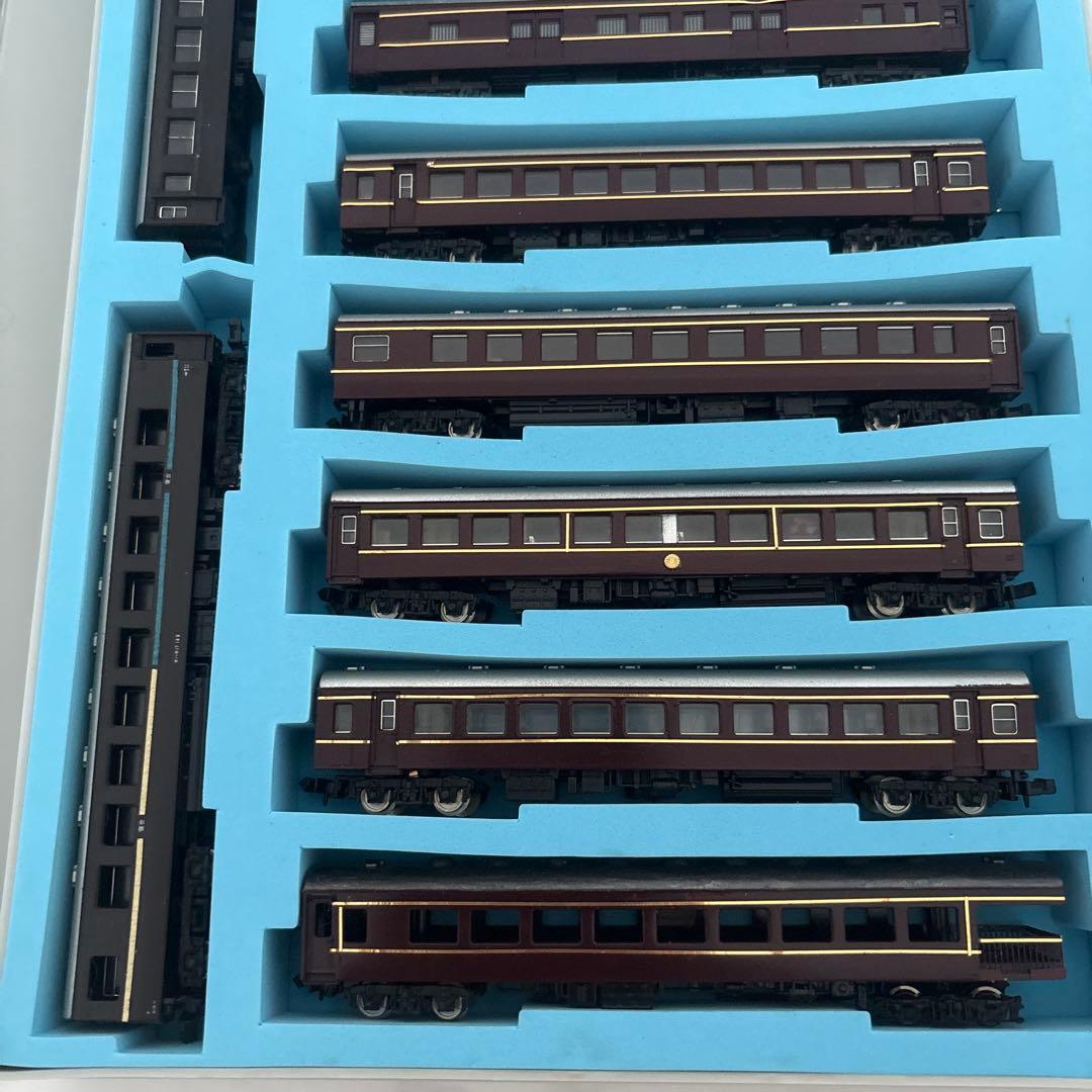 97、鉄道模型セット 10両 ブラウン・ブルー