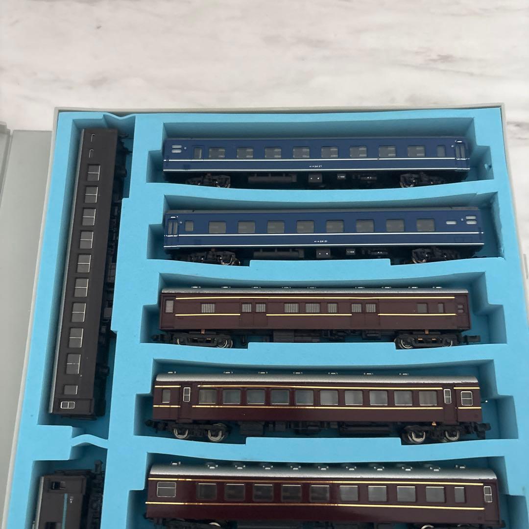 97、鉄道模型セット 10両 ブラウン・ブルー