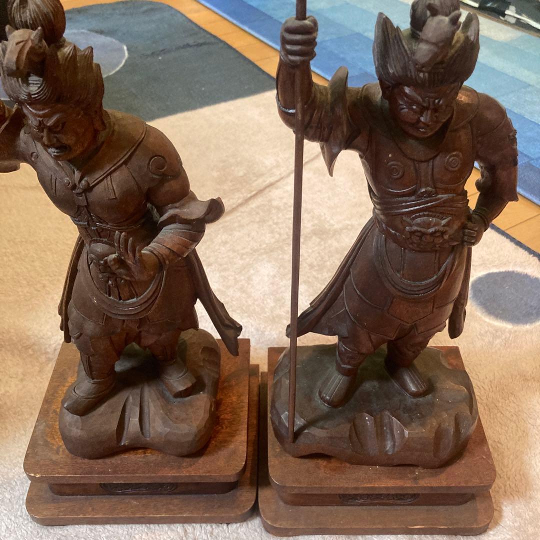 仏教工芸品　時代彫刻　一刀彫　極上彫　木彫仏像