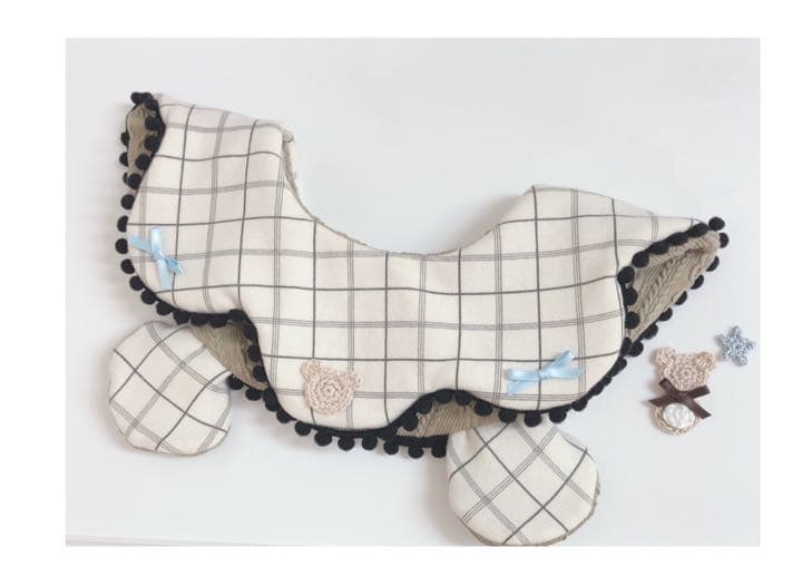 ハンドメイドスタイ　バンダナスタイ　たまごスタイ