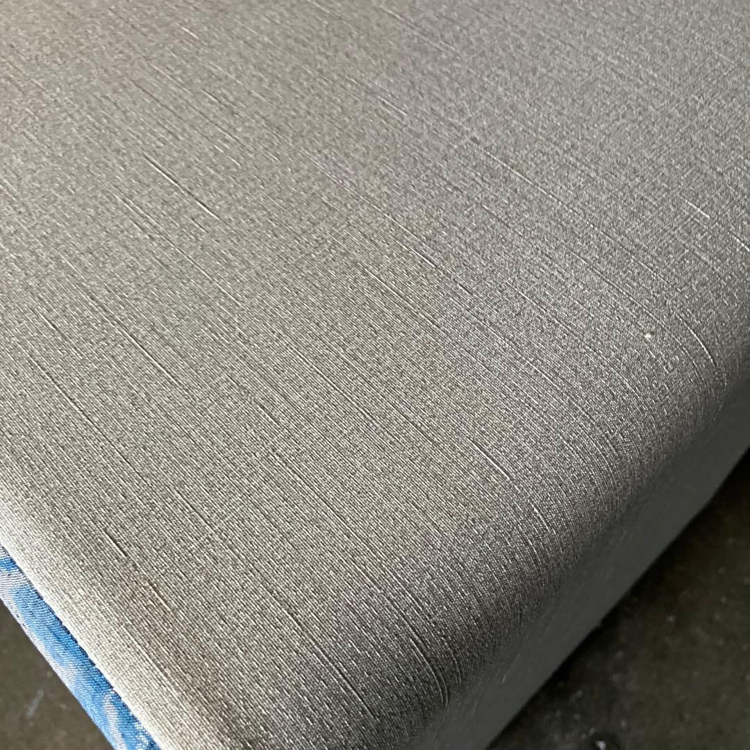 スツール　オットマン　結城紬　新品