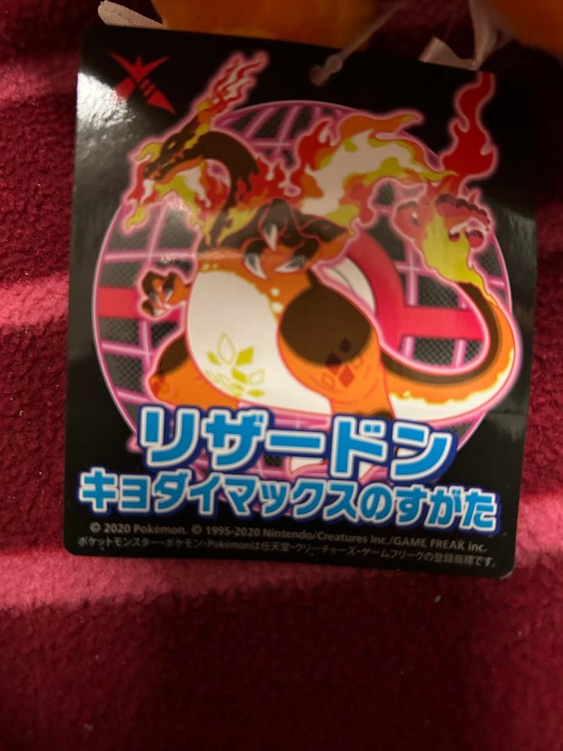 キョダイマックス　リザードン　ぬいぐるみ　ポケモンセンター　タグ付き