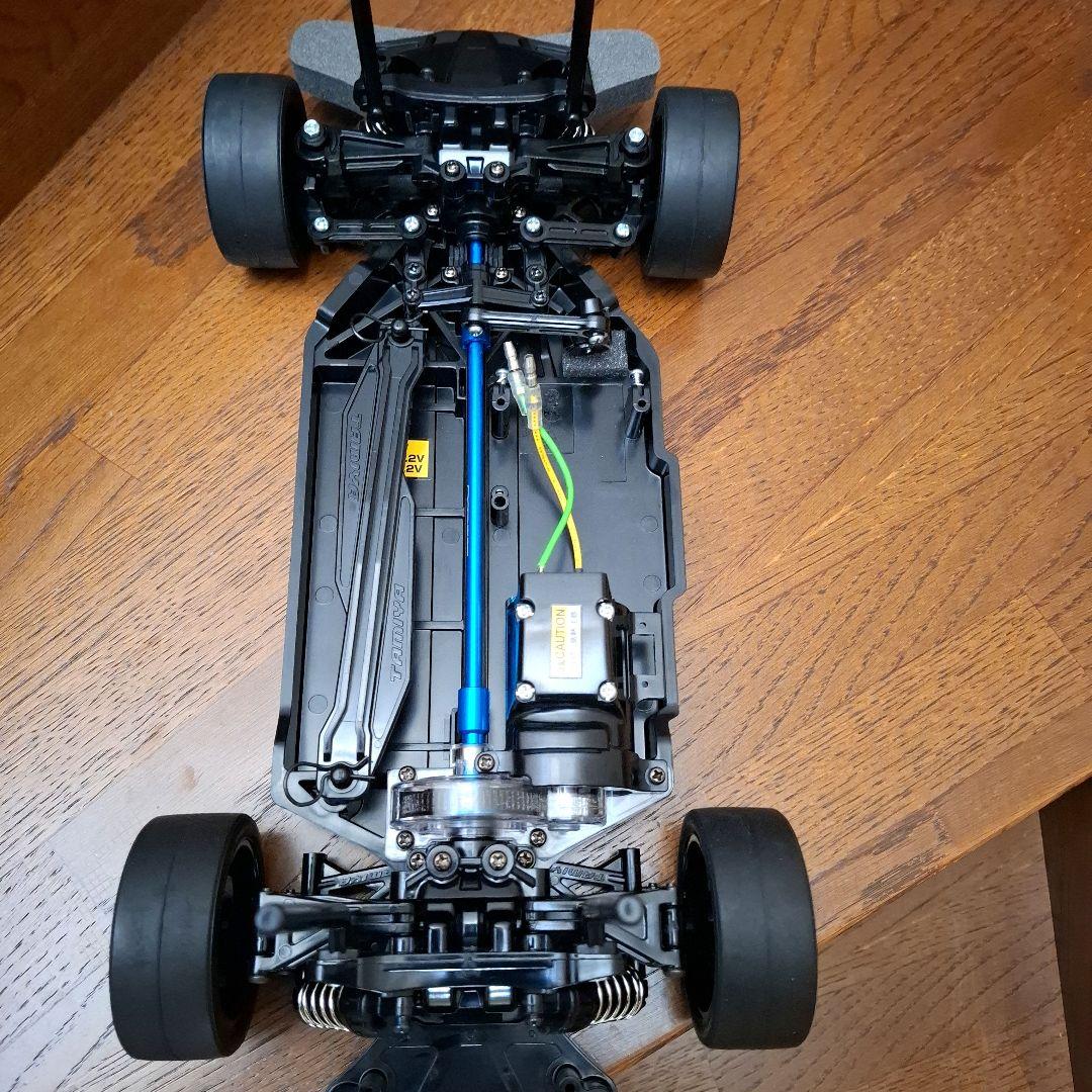 タミヤ １/10 R C 　T T 0 2 シャーシ組立て完成品