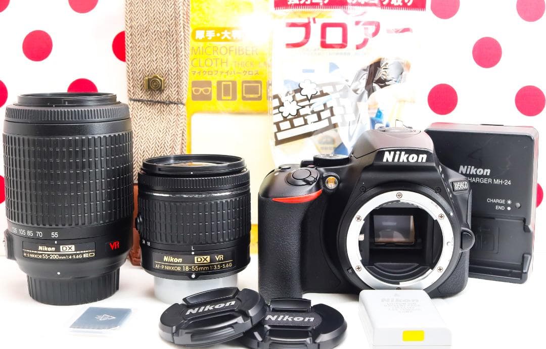 Nikon D5600❤高画質・高性能・軽量❤Wi-Fi搭載❤ダブルレンズセット