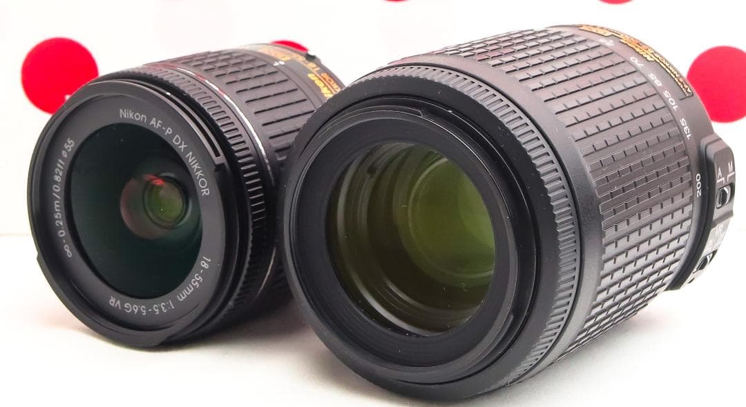 Nikon D5600❤高画質・高性能・軽量❤Wi-Fi搭載❤ダブルレンズセット