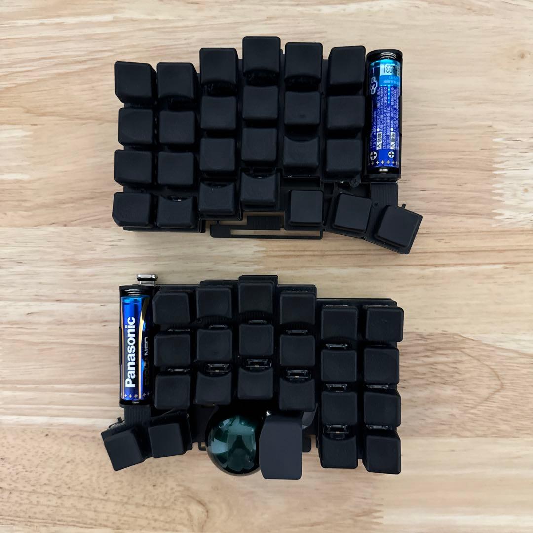 torabo-tsuki トラックボール付き無線分割キーボードキット