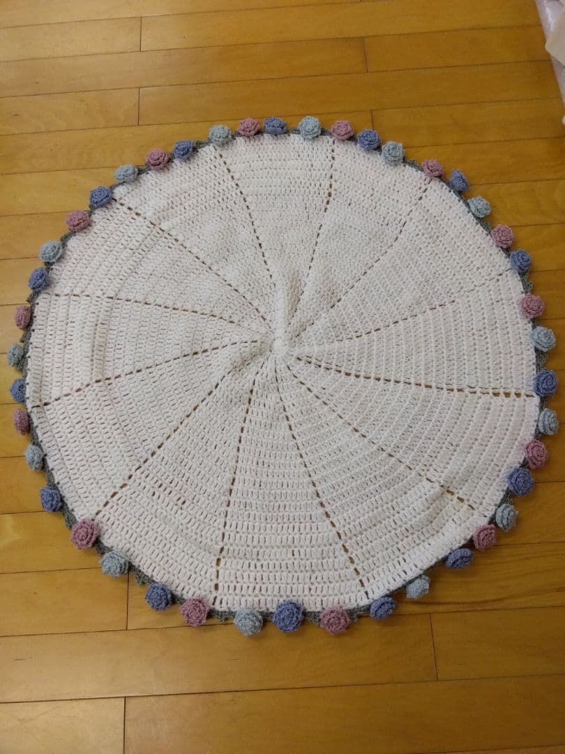 【フラワーブーケ】【フラワーブランケット】手編み