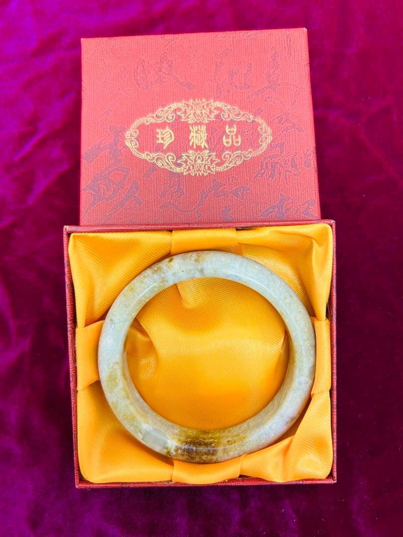 骨￼董品　天然翡翠 玉 貴妃のバングル y s z111