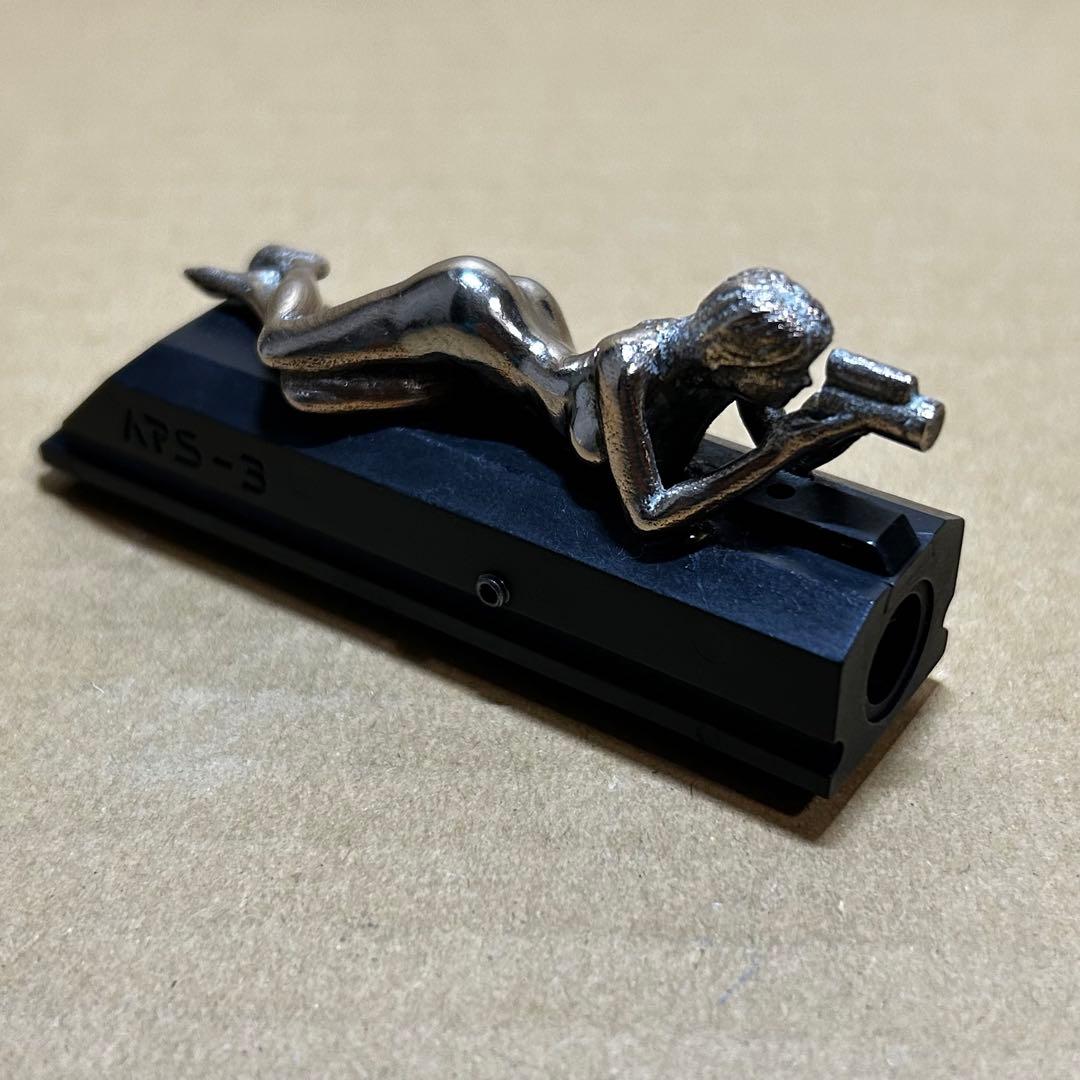 APS-3 フロントサイトブロック 射撃の女神 ブロンズ 彫金加工 ワンオフ