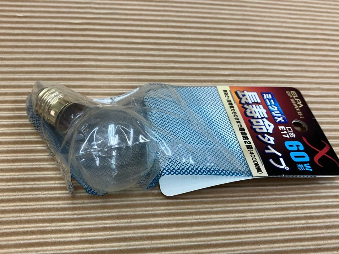 10個 ミニクリ E17 長寿命60W クリア GKP-1054WX(C)-L