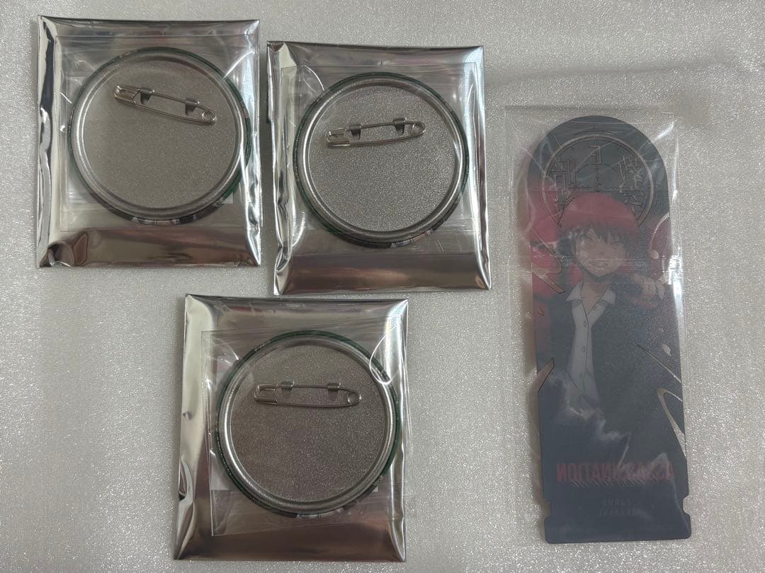 暗殺教室 劇場版 みんなの時間 缶バッジ ブックマーク 赤羽業セット