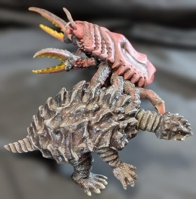 カメーバ＆ガニメ「決戦！南海の大怪獣」登場（マーミット）ソフビ２体セット