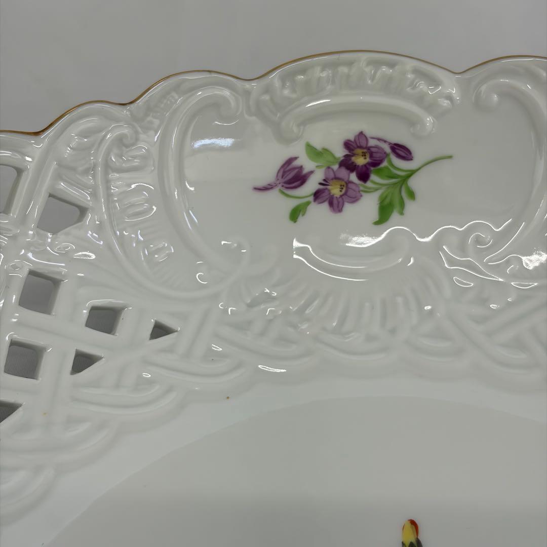 【1119M6】マイセン ベーシックフラワー 透かしプレート