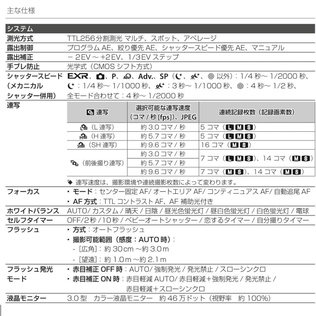 FINEPIX Z2000EXR ホワイト 5倍ズーム コンパクトデジタルカメラ