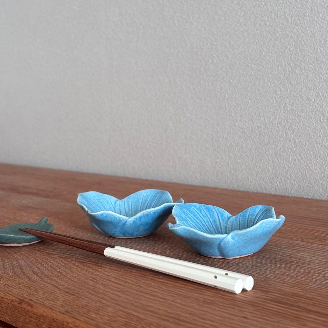 ✴︎ 未使用 ✴︎ 田中恒子さん 花小鉢 リンカ 春 醤油皿 香皿